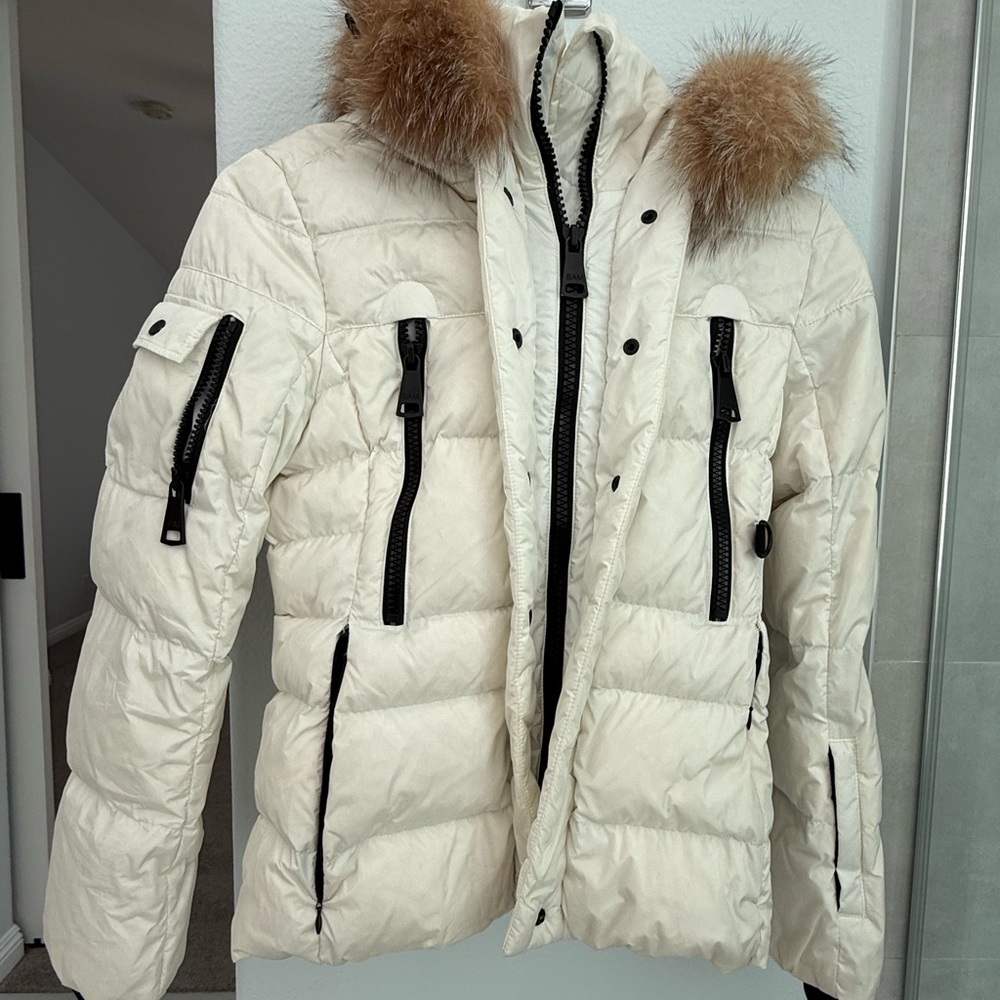 Puffer Jacket with Fur Trim